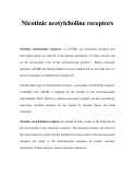 Nicotinic acetylcholine receptors 