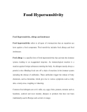 Food Hypersensitivity 