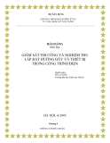 Đề tài " GIÁM SÁT THI CÔNG VÀ NGHIỆM THU  LẮP ĐẶT ĐƯỜNG DÂY VÀ THIẾT BỊ  TRONG CÔNG TRÌNH ĐIỆN "