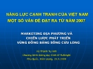 NĂNG LỰC CẠNH TRANH CỦA VIỆT NAM MỘT SỐ VẤN ĐỀ ĐẶT RA TỪ NĂM 2007