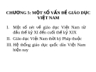 Chương 5: Mốt số vấn đề giáo dục Việt Nam