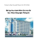 Bài tập thực hành Môn Cấu trúc dữ liệu - phần 2