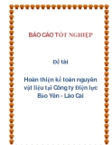 Đề tài: Hoàn thiện kế toán nguyên vật liệu tại Công ty Điện lực Bảo Yên - Lào Cai