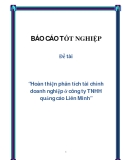 Đề tài “Hoàn thiện phân tích tài chính doanh nghiệp ở công ty TNHH quảng cáo Liên Minh”