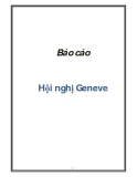 Báo cáo: Hội nghị Geneve