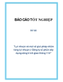 Đề tài "Lợi nhuận và một số giải pháp nhằm tăng lợi nhuận ở Công ty cổ phần xây dựng công trình giao thông 118"