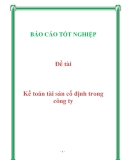 Đề tài: Kế toán tài sản cố định trong công ty