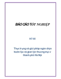 Đề tài: Thực trạng và giải pháp ngăn chặn buôn lậu và gian lận thương mại ở thành phố Hà Nội