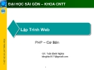 Lập Trình Web: PHP.Cơ Bản - GV: Trần Đình Nghĩa 