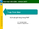 Lập Trình Web: Kỹ thuật giỏ hàng trong PHP - GV: Trần Đình Nghĩa 