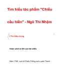 Tìm hiểu tác phẩm "Chiếucầu hiền" - Ngô Thì Nhậm