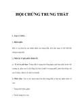 ĐẠI CƯƠNG HỘI CHỨNG TRUNG THẤT  