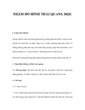 THĂM DÒ HÌNH THÁI QUANG HỌC  