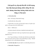 Giải quyết trợ cấp một lần đối với đối tượng trực tiếp tham gia kháng chiến chống Mỹ cứu nước nhưng chưa được hưởng chính sách của Đảng và Nhà nước