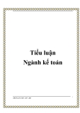 Tiểu luận ngành kế toán