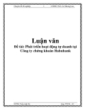 Phát triển hoạt động tự doanh tại Công ty chứng khoán Habubank