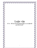 Đề tài: " Kế toán tiêu thụ thành phẩm và xác định kết quả kinh doanh tại công ty chế biến và kinh doanh than Hà Nội "