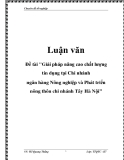 Đề tài " Giải pháp mở rộng hoạt động thanh toán quốc tế theo phương thức tín dụng chứng từ tại NHCT Nghệ An”