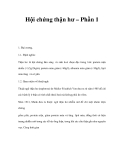 Hội chứng thận hư – Phần 1 