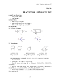 Giáo trình Thực hành Điện tử - Bài 4: Transistor lưỡng cực BJT