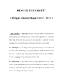 DENGUE XUẤT HUYẾT ( Dengue Haemorrhagic Fever - DHF ) 