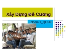 Xây dựng đề cương