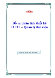 Đồ án phân tích thiết kế HTTT - Quản lý thư viện