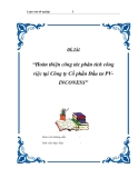Đề tài “Hoàn thiện công tác phân tích công việc tại Công ty Cổ phần Đầu tư PV-INCONESS”