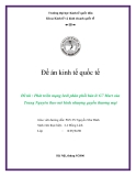 Đề tài: Phát triển mạng lưới phân phối bán lẻ G7 Mart của Trung Nguyên theo mô hình nhượng quyền thương mại