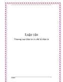 Đề tài:"Thương mại điện tử và chữ kí điện tử"