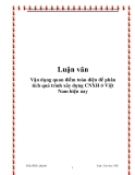 Đề tài " Vận dụng quan điểm toàn diện để phân tích quá trình xây dựng CNXH ở Việt Nam hiện nay "