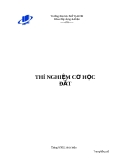 THÍ NGHIỆM CƠ HỌC ĐẤT