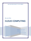 Báo cáo đề tài: " Tìm hiểu cloud computing "