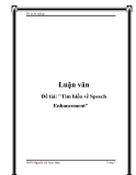 Đồ án: "Tìm hiểu về Speech Enhancement"