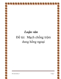 Đồ án: Mạch chống trộm dung hồng ngoại