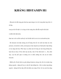 KHÁNG HISTAMIN H1   