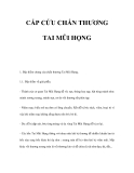 CẤP CỨU CHẤN THƯƠNG TAI MŨI HỌNG   