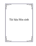 Tài liệu Hóa sinh