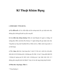 Kĩ Thuật Khám Bụng 