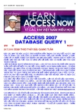 ACCESS 2007 - TẠO FORM QUERY 1