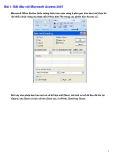 Bài 1: Bắt đầu với Microsoft Access 2007