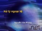 Báo cáo: Xử lý ngoại lệ