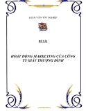 HOẠT ĐỘNG MARKETING CỦA CÔNG TY GIẦY THƯỢNG ĐÌNH