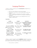 Language Functions 