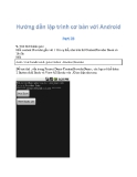 Hướng dẫn lập trình cơ bản và nâng cao với Android 23