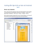 Hướng dẫn lập trình cơ bản và nâng cao với Android 3
