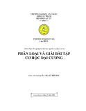 Khoá luận tốt nghiệp hệ đại học ngành sư phạm vật lý " PHÂN LOẠI VÀ GIẢI BÀI TẬP CƠ HỌC ĐẠI CƯƠNG "