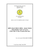 KHÓA LUẬN TỐT NGHIỆP " BIÊN SOẠN PHẦN MỀM – SOẠN THẢO NHANH BÀI TẬP VẬT LÍ 11 "