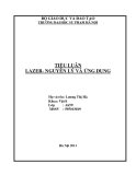 TIỂU LUÂN LAZER- NGUYÊN LÝ VÀ ỨNG DỤNG