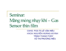 Đề tài " Seminar: Màng mỏng nhạy khí – Gas Sensor thin film "